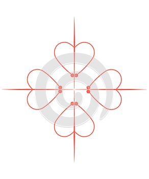 Order of Calatrava Classic Cross isolated.