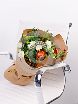 Order and delivery of original bouquet of flowers for any holiday.