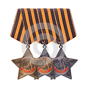 Order of Glory three degrees.