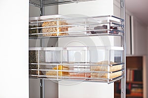 Order in the kitchen. Storage system.