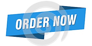 order now banner template. order now ribbon label.