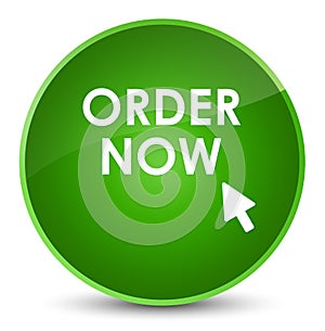 Order now elegant green round button