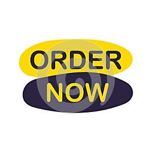 Order now label for business