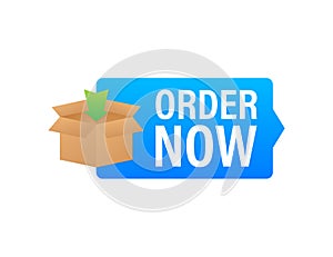 Order now for marketing design. Web, graphic, banner. Website icon symbol. Website template. Vector stock illustration.