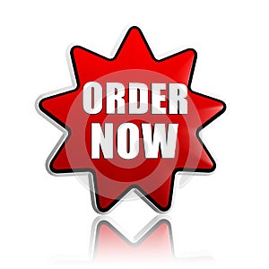 Order now on red star banner