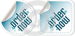 Order now stickers label set