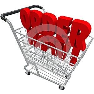 Order Now Words Shopping Cart Purchase e-Commerce Buy Store