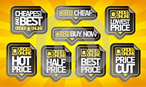 Order online price tags stickers set - cheapest and best, buy now, price cut and lowest price
