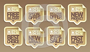 Order online stickers set - free and fast delivery, special and exclusive offer, new product, etc