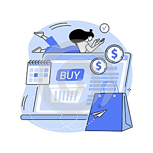 Order processing abstract concept vector illustration.