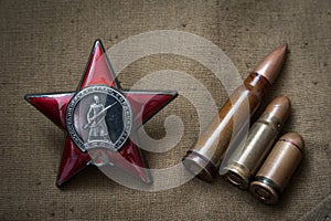 Order of the Red Star and live ammunition