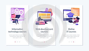 Order status app interface template.