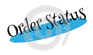 Order Status rubber stamp