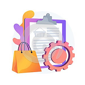 Order tracking program vector concept metaphor.