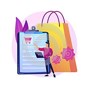 Order tracking program vector concept metaphor