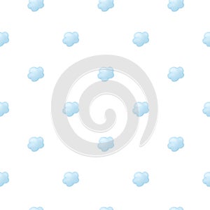 Seamless cloudlet pattern. Ordered clouds background elements for prints photo