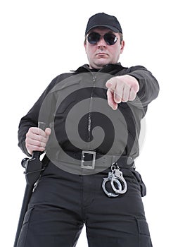 Ordering policeman photo