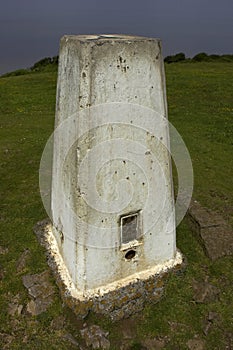 Ordinance survey trig point sand point England uk