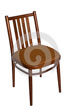 Ordinary chair, front view. photo