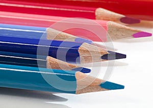 ordinary colored wooden pencil