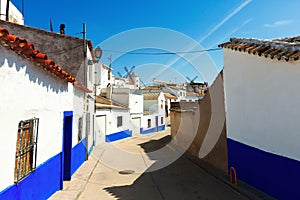 Ordinary street of Campo de Criptana