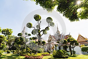 Ordination hall at Wat Arun in Bangkok, Thailand