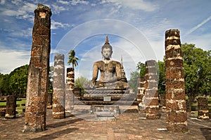 Ordination Hall at Wat Mahathat in Sukhothai