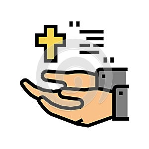 ordo christianity church color icon vector illustration photo