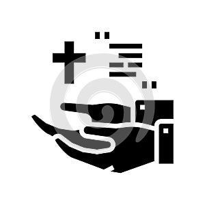 ordo christianity church glyph icon vector illustration photo