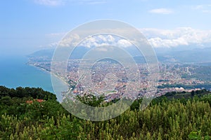 Ordu, Turkey from above