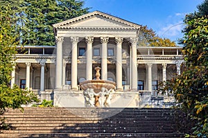 Ordzhonikidze sanatorium located in Sochi. A masterpiece of architectural construction.