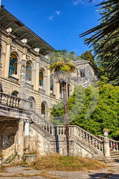 Ordzhonikidze sanatorium located in Sochi. A masterpiece of architectural construction.