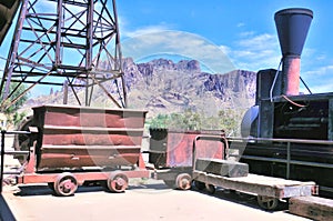Ore Carts Used in Tunnel Mining Operations
