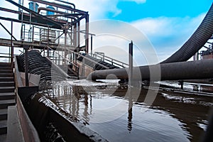 Ore-dressing treatment with classifiers in mining-and-processing integrated work photo