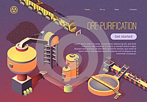 Ore Purification at Metallurgy Foundry Banner