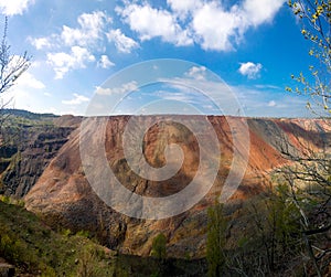 Ore quarry in the city of Krivoi Rog in Ukraine photo