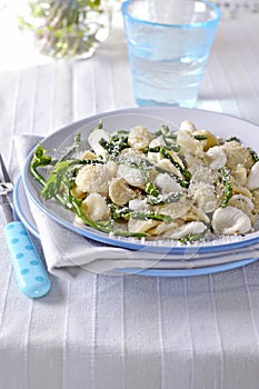 Orecchiette pasta. Close-up.