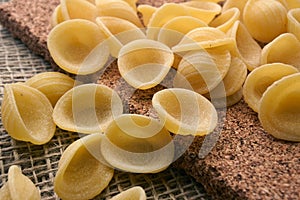 Orecchiette pasta closeup