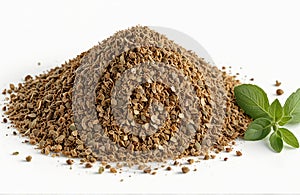 Oregano spiceisolated on white background