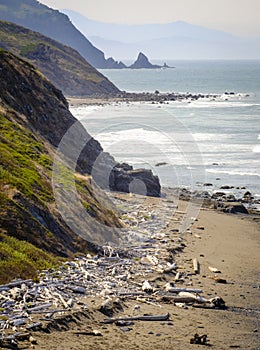 Oregon Coast Cliffs, Pacific Ocean