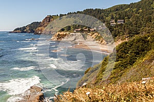 Oregon Coast overlook in the Pacific Northwest