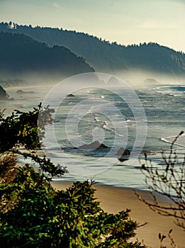 Oregon Coastline late afternoon light