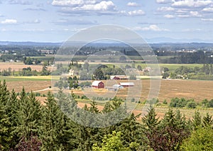 Oregon countryside Willamette valley farming.