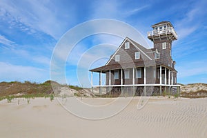 Oregon Inlet life-saving station on Pea Island, North Carolina