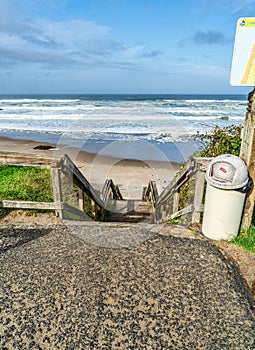 Oregon Lincoln City Stairs