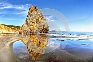 Oregon Pacific Coast, Amazing Rock Reflection Ocean photo