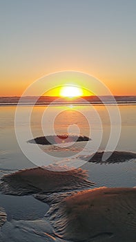 Oregon Sandscape Sunset photo