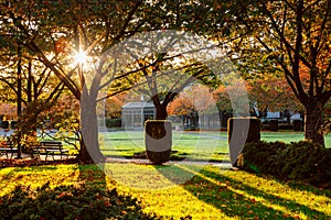 Oregon State Capitol State Park in Autumn season