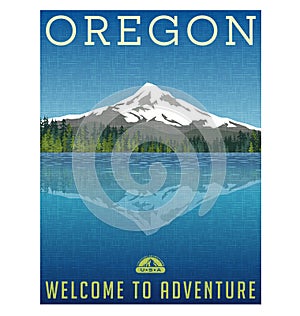 Oregon, United States travel poster