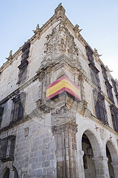 Orellanas-Pizarro palace in Trujillo (Caceres province, Spain